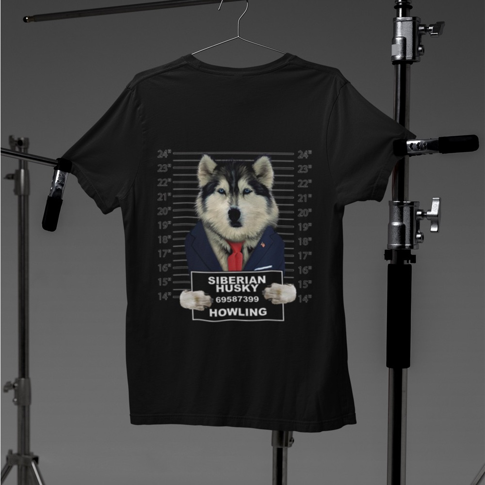 Cute Dog Mugshot Graphic Tee - Picture 3 of 3